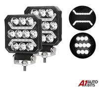 4 inch LED Work Luce Barra X2 Pois Quadrato Tetto Anteriore Post. Bianco Parco