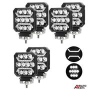 4 inch LED Work Luce Barra X6 Pois Quadrato Tetto Anteriore Post. Bianco Parco