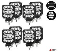 4 inch LED Work Luce Barra X8 Pois Quadrato Tetto Anteriore Post. Bianco Parco