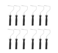 4 Inch Paint Roller Handle | 12 Pack Reusable Steel Frame for Wall Painting/House Renovation/DIY Projects | Lightweight & Sturdy Tool