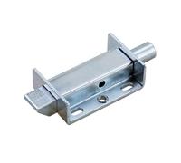 4-Inch Spring Press Push Pull Telescopic Latch Door Hinge Impact Type Lock 1Pcs(Zinc Blue reverse)