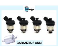 4 INIETTORI gpl PER IMPIANTO LANDI RENZO TAPPO NERO Lancia Alfa Volkswagen Dacia