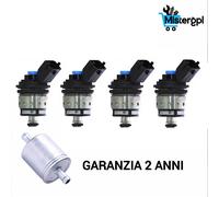 4 INIETTORI LANDI RENZO TAPPO BLU ORIGINALI NUOVI SPINA MTA FIAT MED GAS