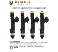 4 INIETTORI METANO COMPATIBILI BOSCH FIAT OPEL METANO NATURAL POWER 0280158827