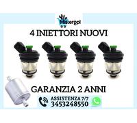 4 INIETTORI PER LANDI RENZO GPL TAPPO VERDE SPINA BOSCH NUOVI