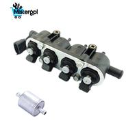 4 INIETTORI PER LANDI RENZO TAPPO GRIGIO SPINA BOSCH GPL CON FLAUTO E SENSORE