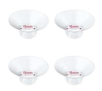 4 inserti flangiati da 15 mm compatibili con Momcozy M9/M6/M5/S12 Pro/V1 Pro/V2 Pro, per Spectra/Medela/MomMed/eufy/Lansinoh/Elvie, ricambio per parti Momcozy