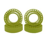 4 inserti in silicone per ruote RC per pneumatici da 1,0 pollici, inserti per pneumatici di auto crawler RC 1/10 con supporto superiore del fianco e resistenza all’usura per l’arra (Verde)