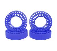 4 inserti in silicone per ruote RC per pneumatici da 1,0 pollici, inserti per pneumatici di auto crawler RC 1/10 con supporto superiore del fianco e resistenza all’usura per l’arra (Blu)