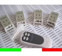 4 INTERRUTTORI ON/OFF CON COMANDO A DISTANZA UNICO WIFI RADIOCOMANDO 12V C4E1