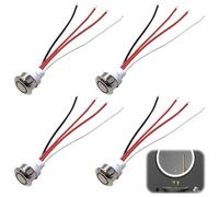 4 interruttori touch a LED da 5-24 V DC, interruttore touch da 12 V per foro di montaggio da 18 mm, interruttore a sensore, regolazione continua per strisce LED, interruttore touch per luce LED,