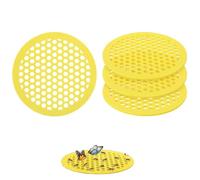 4 isolotti galleggianti per api, abbeveratoio da giardino, pontone d'api, mangime a farfalla per giardino, impollinatori, stazione d'acqua, per bee houses, giardini, orchards