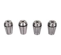 4 Jaw Collet Chuck Set of 4 | High Carbon Steel CNC Lathe Milling Chuck | Spring Collet for Engraving Machines/Grinders | 4 Sizes: 5.5x4.3, 5.5x4.5, 5x4, 6x4.5mm
