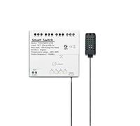 4-K Zigbee & RF Smart Dry Contact Relè Modulo Interruttore con Sensore di Temperatura e Umidità, Telecomando App/Controllo Vocale, Timer, Funziona con Alexa (AC 7-32V/USB 5V)