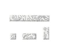 4-Key OEM Elevated Keycaps aggiorna la tastiera con le linee di sublimazione del calore per inserire i keycaps della barra spaziatrice 6.25u