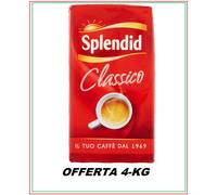 4 KG CAFFE SPLENDID MOKA AROMA RICCO 16 CONFEZIONI DA GR.250 = 4-KG 2024