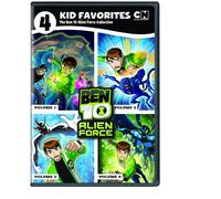 4 Kid Favorites Cartoon Network Classic Ben 10 Alien Force (DVD) Various