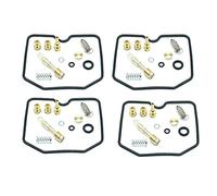 4 Kit di riparazione carburatore per Kawasaki ZL600 Eliminator ZL 600 1995-1997 Carb Seal Main Slow Jets Miscela d'aria Viti Valvole galleggianti
