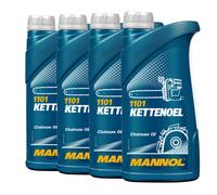 4 L 4x 1 Litro Mannol Olio per Catena Universale Minerale Motosega Sega