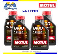 Olio Motore Auto Motul 8100 X-CLEAN FE C2 C3 Renault RN17 MB 229.52 - 1 Litro