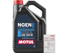 4 L MOTUL Olio Motore NGEN HYBRID 0W-16 API SP/RC ILSAC GF-6B