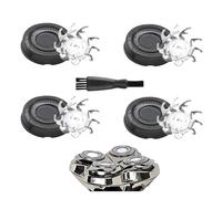 4 Lame Di Ricambio For Rasoio A Testina, Compatibili Con Skull Shaver Pitbull, Serie A 4 Testine E Serie A 3 Testine.(4B PCS)