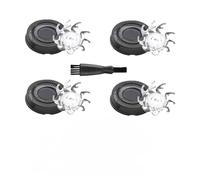 4 Lame Di Ricambio For Rasoio For La Testa, Compatibili Con Il Cranio, Rasoio, Compatibile Con Pitbull, Lame For Rasoio A 4 Teste E 3 Teste(4B PCS)