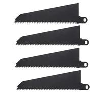 4 lame per sega alternativa, lama per sega in acciaio al carbonio da 240 mm, lame per sega Scorpion per taglio dritto, cartongesso, taglio di tubi in acciaio resistente, compatibile con seghe Black
