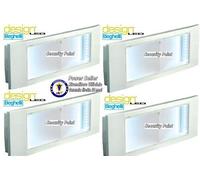 4 LAMPADE EMERGENZA LED BEGHELLI ELEGANTE ARREDO DESIGN LEGGERA RISPARMIO 80%