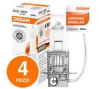 4 Lampade Osram H3 Original Line 64151 Lampadine Fari Auto Moto Alogena