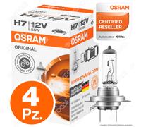 4 Lampade Osram H7 Original Line 64210 Lampadine Fari Auto Moto Alogena