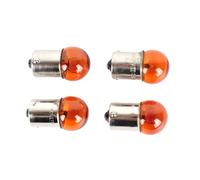 4 lampadine per indicatori di direzione, colore arancione, 12 V, 10 W, BAU15s (RY10W) con marchio di omologazione per moto, scooter, quad.