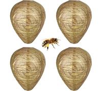 4 lanterne per esterni con vespe artificiale, vespe scacciano lanterna, resistente all'umidità, adatto per lanterna di Hornet che appendono davanti a casa e in giardino