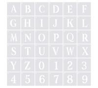 4" Lettera Numero Stampino,36pz 5" Larghezza Riutilizzabile con oring