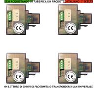 4 LETTORI UNIVERSALI X CHIAVE MAGNETICA DI PROSSIMITÀ CODICE SICUREZZA SECURVERA