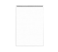 4 libri - PP Coil Grid Blocco note griglia vuoto studenti addensare questo libro-Turn up PP-A4 Lattice
