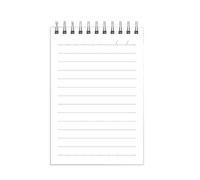 4 libri - PP Coil Grid Notepad Grid Blank Students Addensare questo libro-Turn up PP-A6 linea orizzontale