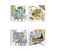 4 libri, quadrati, copertina in gomma spessa, per studenti, semplici note, libri vuoti, idee artistiche