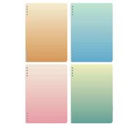 4 libri-semplice tinta unita bobina blocco note personalità creativa studente diario senza limiti