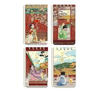 4 Libri-Turn-up Hard-Faced bobine, bobine tascabili e quaderni orizzontali-Sigillo della Città Proibita