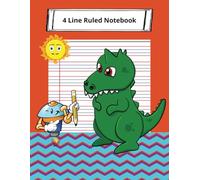 4 Line Ruled Notebook: Blank 4-Line Ruled Notebook (8.5x11, 112 Pages) | Handwriting Practice Book for Kids, Students, and Beginners | Improve Cursive, Print Writing, and Penmanship