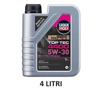 4 Litri 4 LT Olio motore Liqui Moly TOP TEC 4400 5W30 per Renault