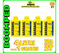 4 LITRI BARDHAL olio SINTETICO miscela manuale NO MIX Ciclomotore tubone 04BD01