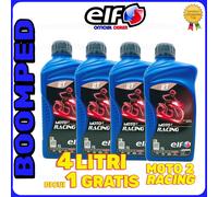 4 litri ELF MOTO 2T RACING olio miscela 100% sintetico FORMULA SPORTIVA 04ET02