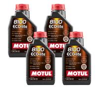 4 Litri MOTUL 8100 ECOLITE 5W30 Olio motore sintetico per risparmio carburante