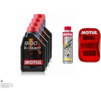 4 Litri MOTUL 8100 X-Clean+ 5W-30 Olio Motore 300ml Diesel System Clean Borsa