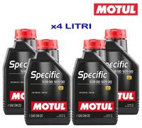 4 LITRI MOTUL SPECIFIC VOLKSWAGEN 508 509 - PORSCHE C20 - 0W20 - OLIO MOTORE C5