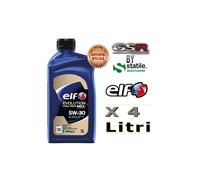 4 Litri Olio-Lubrificante Elf 5w30 C3 Evolution Full-Tech Msx Lt1
