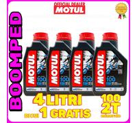 4 LITRI OLIO MISCELA MINERALE MOTUL 100 DECESPUGLIATORE MOTOSEGA POTATORE 04MO11