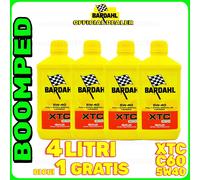 4 LITRI Olio Motore Bardal Bardhal XTC C60 5W-40 OLIO MOTO SCOOTER 04BD57